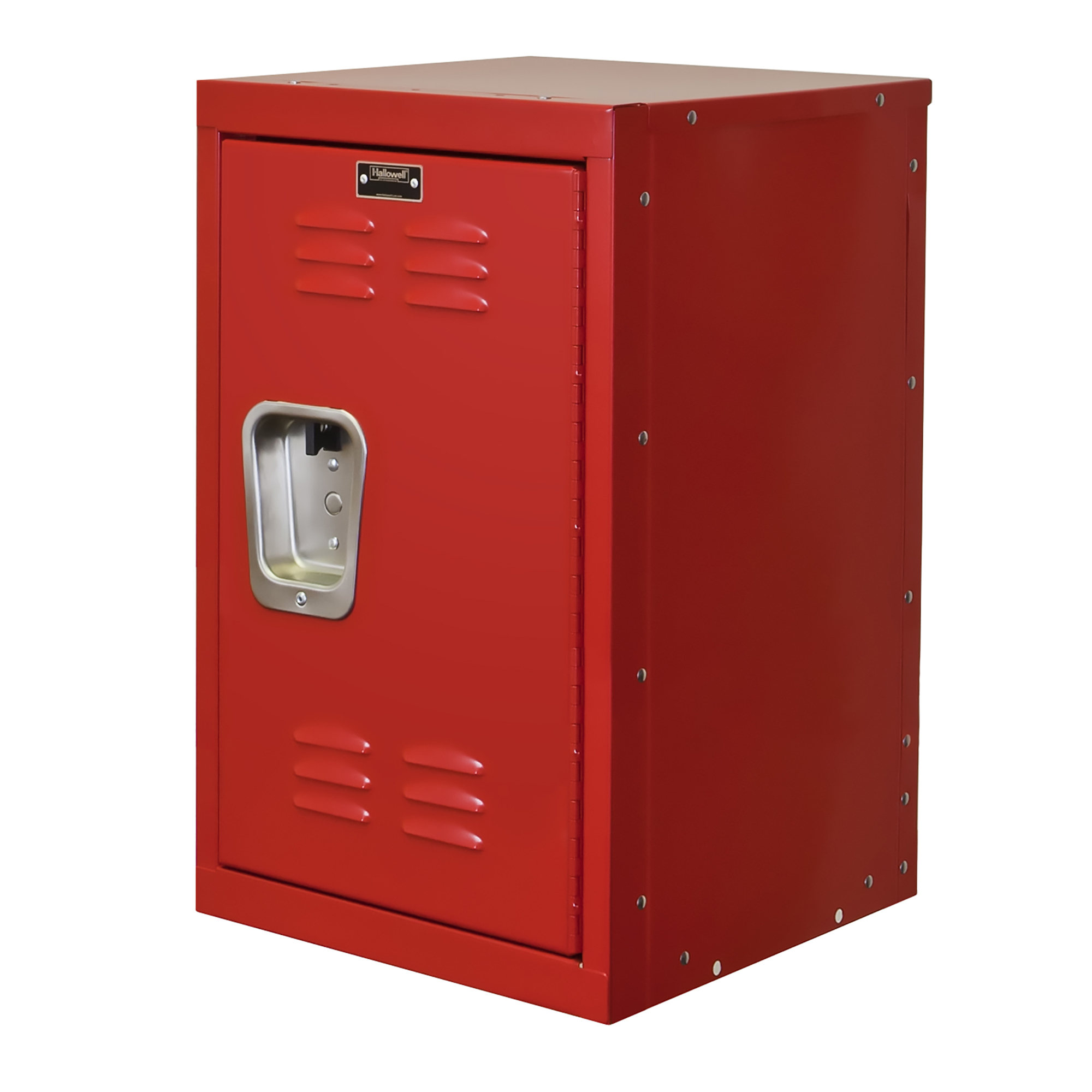 Hallowell, Kid Mini Locker, Height 24 in, Width 15 in, Color Red, Model# HKL1515(24)-1RR